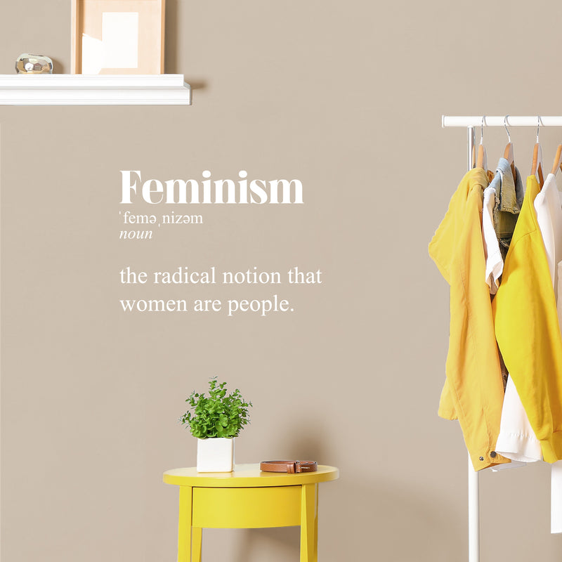 Vinyl Wall Art Decal - Feminism Definition - 17" x 23" - Trendy Motivational Women Quote Sticker For Woman Home Bedroom Living Room Store Work Office Decor 3