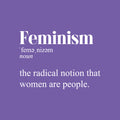 Vinyl Wall Art Decal - Feminism Definition - 17" x 23" - Trendy Motivational Women Quote Sticker For Woman Home Bedroom Living Room Store Work Office Decor 1
