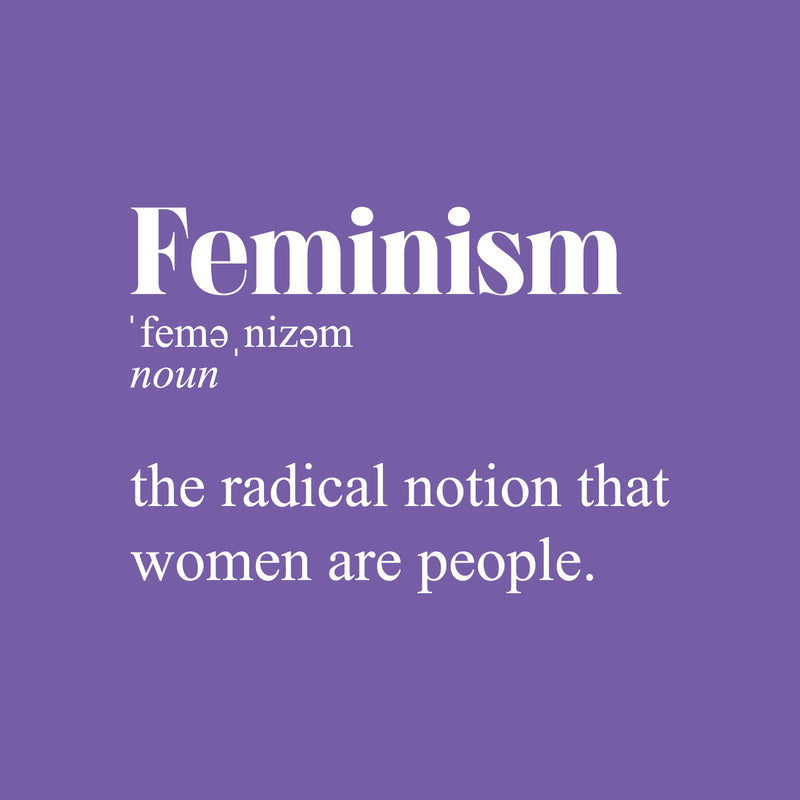Vinyl Wall Art Decal - Feminism Definition - 17" x 23" - Trendy Motivational Women Quote Sticker For Woman Home Bedroom Living Room Store Work Office Decor 1