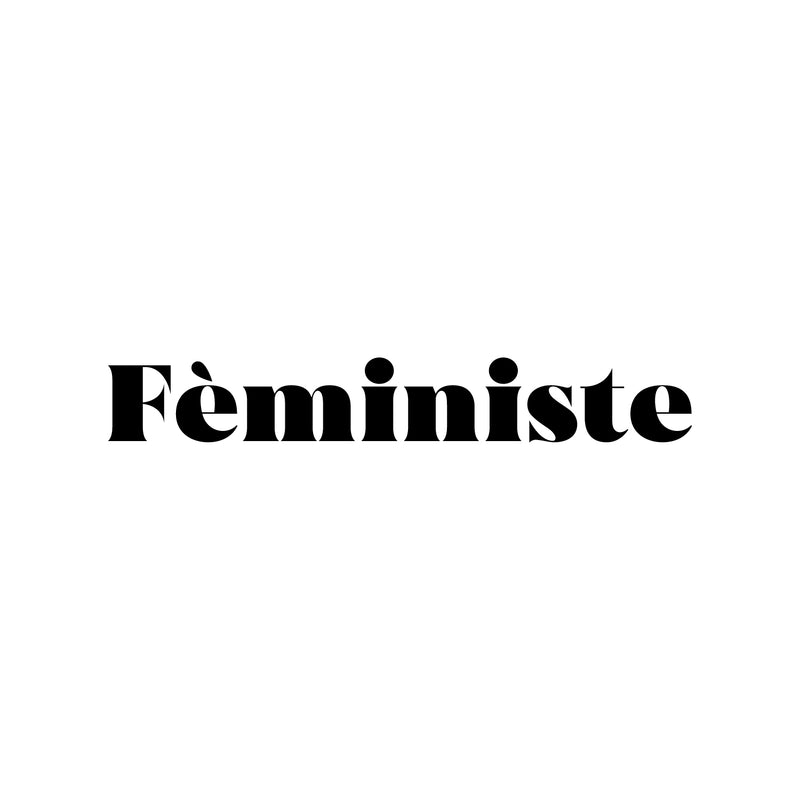 Vinyl Wall Art Decal - Féministe - French Word Trendy Motivational Feminism Quote Sticker For Women Home Bedroom Living Room Work Office Decor 1