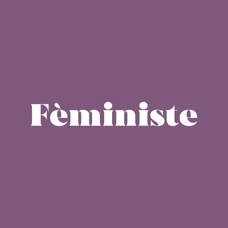 Vinyl Wall Art Decal - Féministe - 4" x 30" - French Word Trendy Motivational Feminism Quote Sticker For Women Home Bedroom Living Room Work Office Decor 1