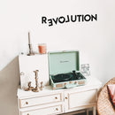 Vinyl Wall Art Decal - Love Revolution - Modern Inspirational Optimism Quote Sticker For Home Office Teen Bedroom Living Room Classroom Decor 2