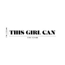 Vinyl Wall Art Decal - This Girl Can - 2" x 20" - Cute Trendy Motivational Positive  Good Vibes Girly Quote Sticker For Bedroom Closet Playroom Boutique Beauty Salon Coffee Shop Feminine Decor 4