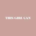 Vinyl Wall Art Decal - This Girl Can - 2" x 20" - Cute Trendy Motivational Positive  Good Vibes Girly Quote Sticker For Bedroom Closet Playroom Boutique Beauty Salon Coffee Shop Feminine Decor 1