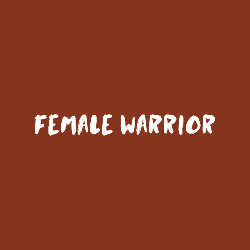 Vinyl Wall Art Decal - Female Warrior - 2" x 20" - Trendy Cute Sarcastic Funny Motivational Quote Sticker For Girls Bedroom Closet Boutique Beauty Salon Business Office Yoga Gym Fitness Decor 1