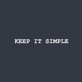Vinyl Wall Art Decal - Keep It Simple - 2" x 27" - Trendy Cool Motivating Fun Positive Quote Sticker For Home Bedroom Living Room Classroom School Office Coffee Shop Decor 1