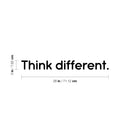 Vinyl Wall Art Decal - Think Different - 3" x 28" - Trendy Motivating Positive Mind Change Quote Sticker For Home Living Room Office Business Coffee Shop School Classroom Decor 4