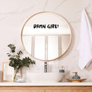 Vinyl Wall Art Decal - Damn Girl! - 3" x 18" - Trendy Cute Inspirational Lovely Funny Girls Quote Sticker For Home Bedroom Closet Bathroom Boutique Beauty Salon Yoga Classes Office Decor 2