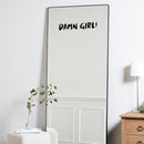 Vinyl Wall Art Decal - Damn Girl! - 3" x 18" - Trendy Cute Inspirational Lovely Funny Girls Quote Sticker For Home Bedroom Closet Bathroom Boutique Beauty Salon Yoga Classes Office Decor 3