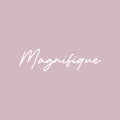 Vinyl Wall Art Decal - Magnifique - 5.5" x 20" - French Word Trendy Motivational Feminism Quote Sticker For Women Home Bedroom Living Room Work Office Decor 1