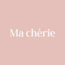 Vinyl Wall Art Decal - Ma Cherie - 3" x 18" - Trendy Cute Inspirational French Word Quote Sticker For Friends Couples Love Bedroom Living Room Decor 1