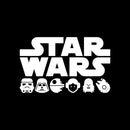 Set of 6 Vinyl Wall Art Decals - Star Wars Inspired Characters - 4. Each - Cool Sticker Shapes For Laptop Skin Car Bumper Luggage Window Computer Bedroom - Kids Teens Adults Decorations (XS) 1