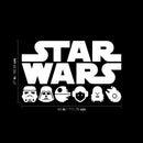 Set of 6 Vinyl Wall Art Decals - Star Wars Inspired Characters - 4.2" x 4.2" Each - Cool Sticker Shapes For Laptop Skin Car Bumper Luggage Window Computer Bedroom - Kids Teens Adults Decorations (XL) 4