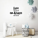 Vinyl Wall Art Decal - Love Who You Are - 16. Modern Cute Inspirational Optimistic Self Esteem Quote Sticker For Bedroom Closet Living Room Office Coffee Shop Decor 3