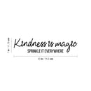 Vinyl Wall Art Decal - Kindness Is Magic Sprinkle Everywhere - Trendy Cute Motivating Optimistic Lovely Quote Sticker For Bedroom Living Room Playroom Classroom School Cool Fun Decor 4