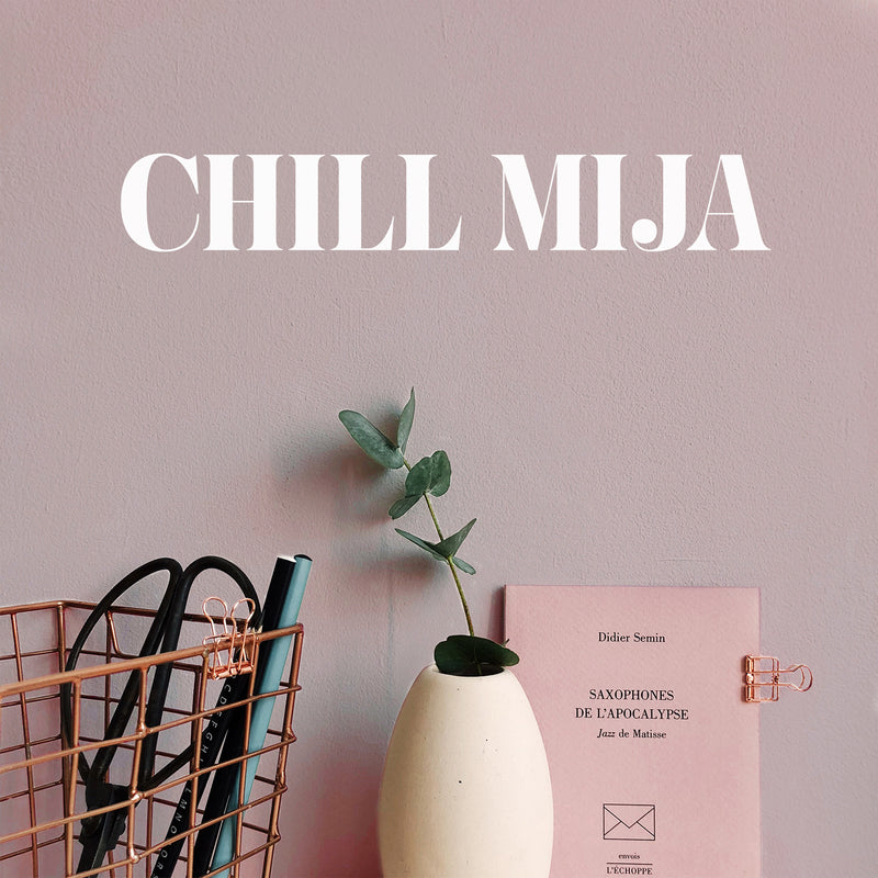 Vinyl Wall Art Decal - Chill Mija - 3" x 20" - Trendy Cute Inspiring Fun Positive Spanish Feminine Quote Sticker For Bedroom Office Boutique Beauty Salon Coffee Shop Mexican Phrase Decor 2