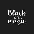 Vinyl Wall Art Decal - Black Girl Magic - 16. - Modern Cute Inspiring Chic Feminine Quote Sticker For Bedroom Closet Makeup Mirror Boutique Beauty Salon Spa Office Decor 5