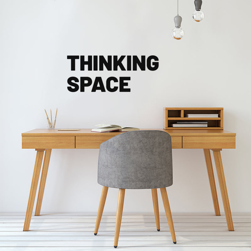 Vinyl Wall Art Decal - Thinking Space - Modern Motivational Quote Sticker For Home School Classroom Bedroom Living Room Work Office Coffee Shop Decor 3