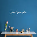 Vinyl Wall Art Decal - Love Yourself Love Your Skin - 4" x 20" - Modern Inspirational Skin Care Quote Sticker For Home Bedroom Bathroom Make Up Mirror Beauty Saloon Spa Decor 2