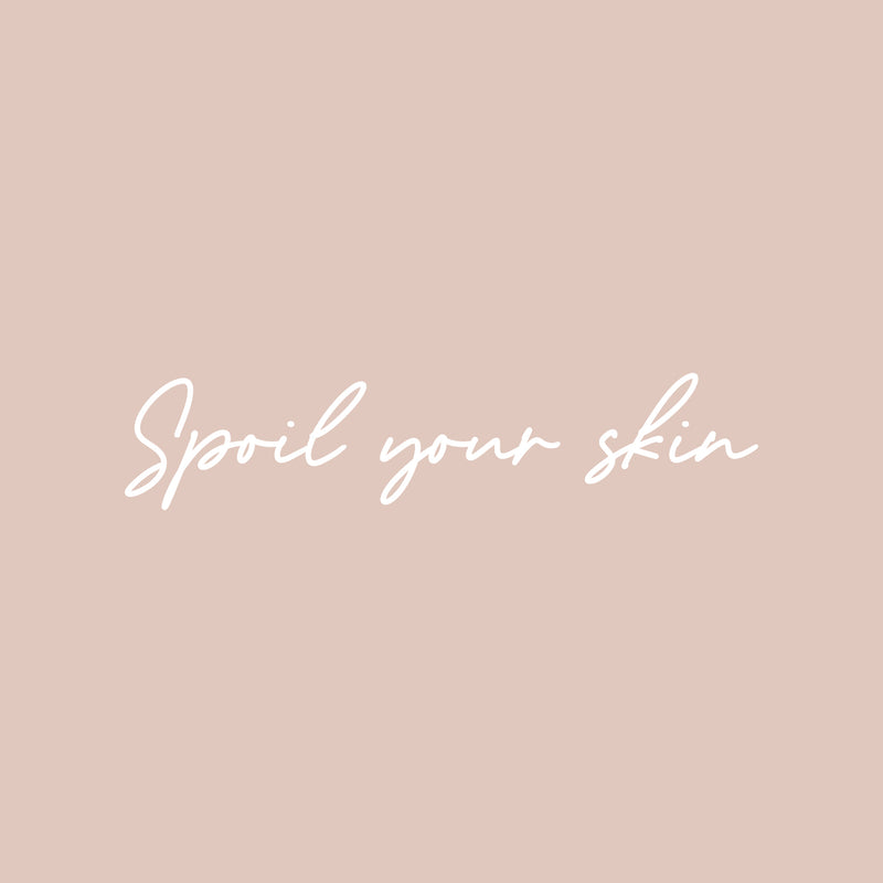 Vinyl Wall Art Decal - Love Yourself Love Your Skin - 4" x 20" - Modern Inspirational Skin Care Quote Sticker For Home Bedroom Bathroom Make Up Mirror Beauty Saloon Spa Decor 1