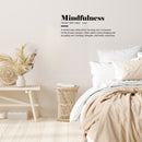 Vinyl Wall Art Decal - Mindfulness Definition  - 10" x 25" - Modern Inspirational Positive Quote Sticker For Bedroom Closet Home School Work Office Kids Room Living Room Decor 2