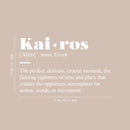 Vinyl Wall Art Decal - Kairos Definition  - 15" x 25" - Modern Inspirational Positive Quote Sticker For Bedroom Closet Home School Work Office Living Room Decor 4