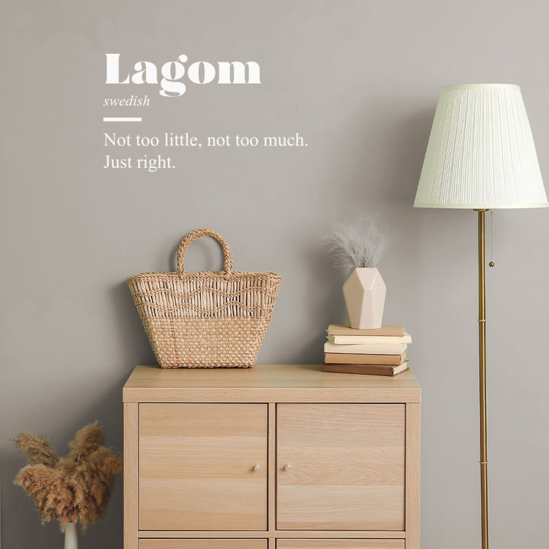 Vinyl Wall Art Decal - Lagom Definition  - 14.5" x 25" - Modern Inspirational Positive Quote Sticker For Bedroom Closet Home School Work Office Living Room Decor 2