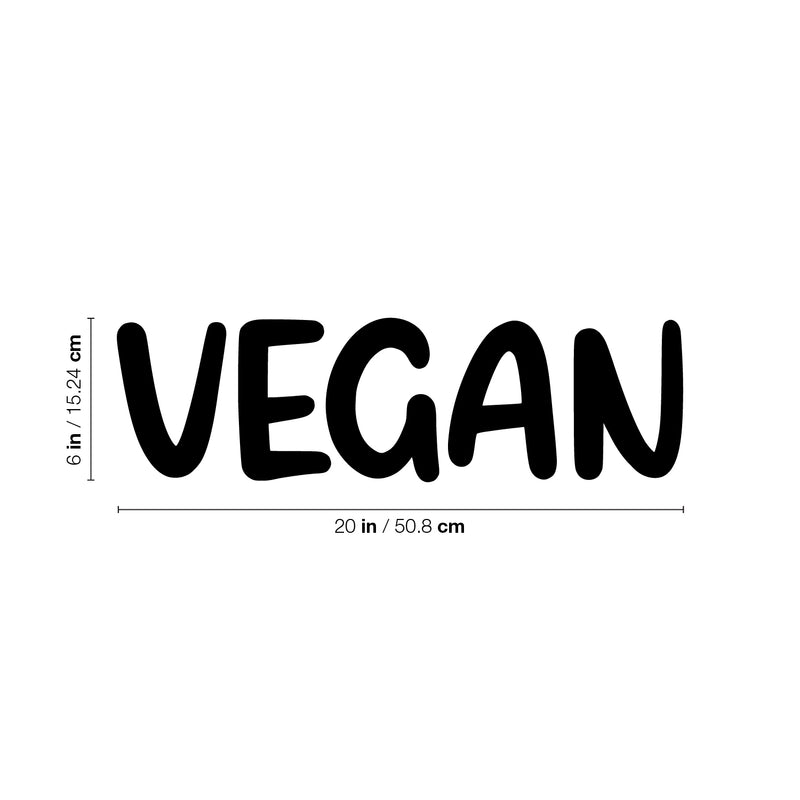 Vinyl Wall Art Decal - Vegan - Trendy Motivational Positive Healthy Lifestyle Quote Sticker For Office Health Wellness Clinic Gym Nutrition Center Home Kitchen Restaurant Decor 4