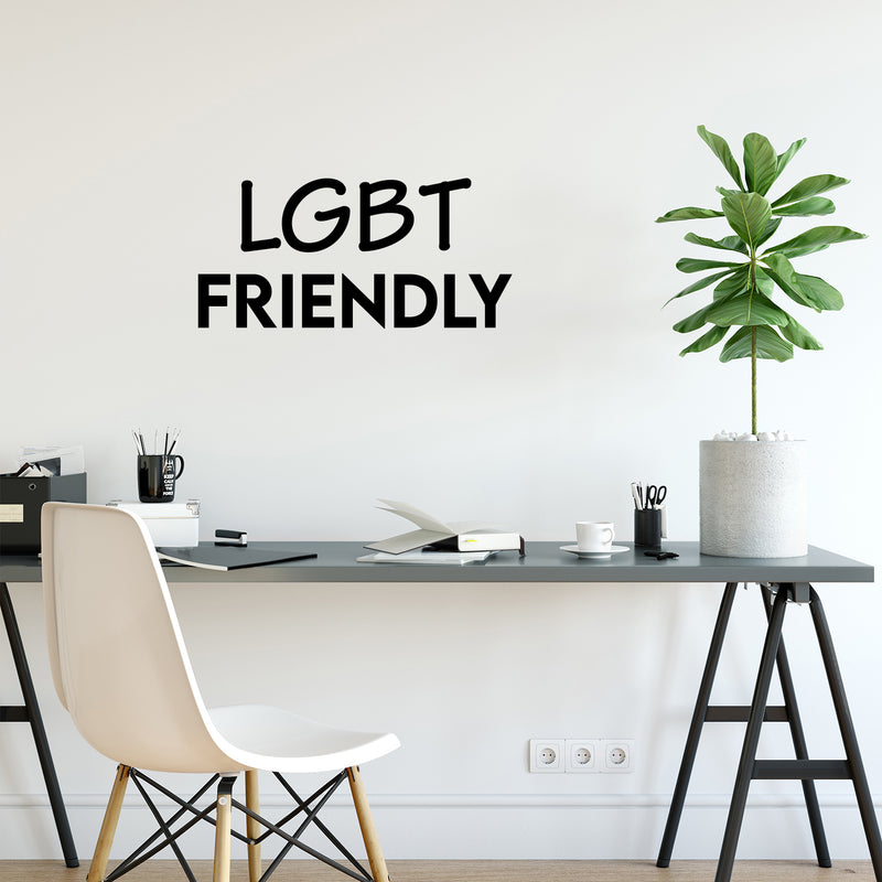 Vinyl Wall Art Decal - LGBT Friendly - 12" x 25" - Inspirational Modern Positive Gender Equality Quote Sticker For Bedroom Living Room Office Business Store Coffee Shop Pride Decor 2