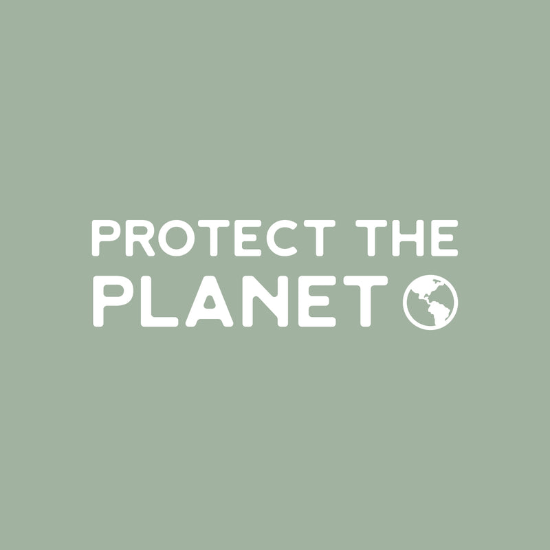 Vinyl Wall Art Decal - Protect The Planet ?? - 9" x 30" - Trendy Positive Inspiring Mind Change Quote Sticker For Home Living Room School Classroom Office Business Coffee Shop Decor 4