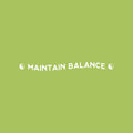 Vinyl Wall Art Decal - ? Maintain Balance ? - 2" x 25" - Trendy Cute Inspiring Positive Healthy Lifestyle Quote Sticker For Bedroom Bathroom Office Gym Yoga Fitness Spa Wellness Center Decor 1