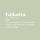 Vinyl Wall Art Decal - Gökotta Definition - 8" x 25" - Trendy Motivational Minimal Quote Sticker For Family Home Office Living Room Entryway Plants Health Patio Decor 1