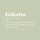 Vinyl Wall Art Decal - Gökotta Definition - 8" x 25" - Trendy Motivational Minimal Quote Sticker For Family Home Office Living Room Entryway Plants Health Patio Decor 4