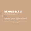 Vinyl Wall Art Decal - Gender - Fluid - 11" x 25" - Trendy Cute Equality Inspiring Positive Quote Sticker For Home Bedroom Closet Living Room Office Business Coffee Shop LGBT Pride Decor 4