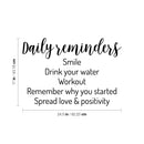 Vinyl Wall Art Decal - Daily Reminder - Cute Reminder Shape Modern Inspirational Self Esteem Quote Sticker For Home Bedroom Closet Work Office Kids Room Classroom Decor 4