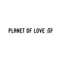 Vinyl Wall Art Decal - Planet Of Love - Trendy Inspiring Positive Lovely Quote Little Planet Shape Sticker For Bedroom Kids Room Playroom Nursery Daycare Classroom Cute Decor 1