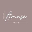 Vinyl Wall Art Decal - Amuse - 8" x 18" - Trendy Cute Inspiring Minimalistic Lovely Positive Quote Sticker For Home Bedroom Living Room Daycare Office School Coffee Shop Decor 4