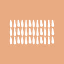 Set Of 37 Vinyl Wall Art Decal - Triple Lines Pattern - From 5" x 1.5" Each - Cute Adhesive Sticker Minimalist Design For Home Bedroom Living Room Work Office Classroom Decor 1