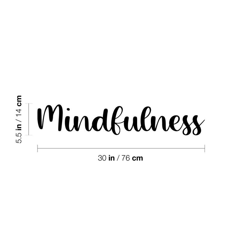 Vinyl Wall Art Decal - Mindfulness - 5. Peace Trendy Inspirational Positive Quote Sticker For Home Office Bedroom Living Room Bathroom Spa Coffee Shop Decor 4