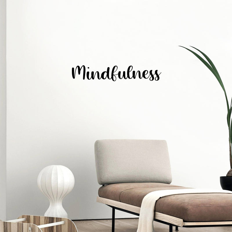 Vinyl Wall Art Decal - Mindfulness - 5. Peace Trendy Inspirational Positive Quote Sticker For Home Office Bedroom Living Room Bathroom Spa Coffee Shop Decor 3