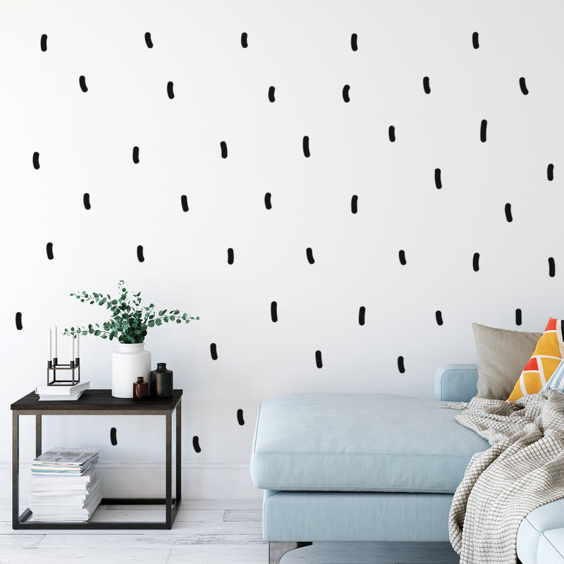 Set Of 41 Vinyl Wall Art Decal - Sprinkles Pattern - From Each - Cute Adhesive Sticker Minimalist Design For Home Bedroom Living Room Work Office Classroom Decor 2