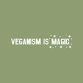 Vinyl Wall Art Decal - Veganism Is Magic - 4.5" x 20" - Trendy Motivating Positive Healthy Lifestyle Quote Sticker For Office Wellness Clinic Gym Nutrition Center Home Kitchen Restaurant Decor 1