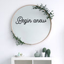 Vinyl Wall Art Decal - Begin Anew - 6. Modern Motivational Optimism Quote Sticker For Home Work Office Bedroom Living Room Positive Classroom Decor 2