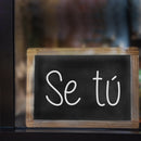 Vinyl Wall Art Decal - Se Tu / Be Yourself - 7.2" x 15" - Trendy Lovely Inspiring Self Esteem Spanish Quote Sticker For Home Bedroom Living Room Kids Room Playroom School Office Decor 2