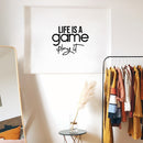 Vinyl Wall Art Decal - Life Is A Game Play It - Trendy Cute Inspiring Fun Positive Quote Sticker For Bedroom Kids Room Living Room Gaming Room Playroom Daycare School Office Decor 2
