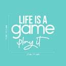 Vinyl Wall Art Decal - Life Is A Game Play It - 16" x 20" - Trendy Cute Inspiring Fun Positive Quote Sticker For Bedroom Kids Room Living Room Gaming Room Playroom Daycare School Office Decor 4