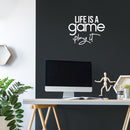 Vinyl Wall Art Decal - Life Is A Game Play It - 16" x 20" - Trendy Cute Inspiring Fun Positive Quote Sticker For Bedroom Kids Room Living Room Gaming Room Playroom Daycare School Office Decor 3