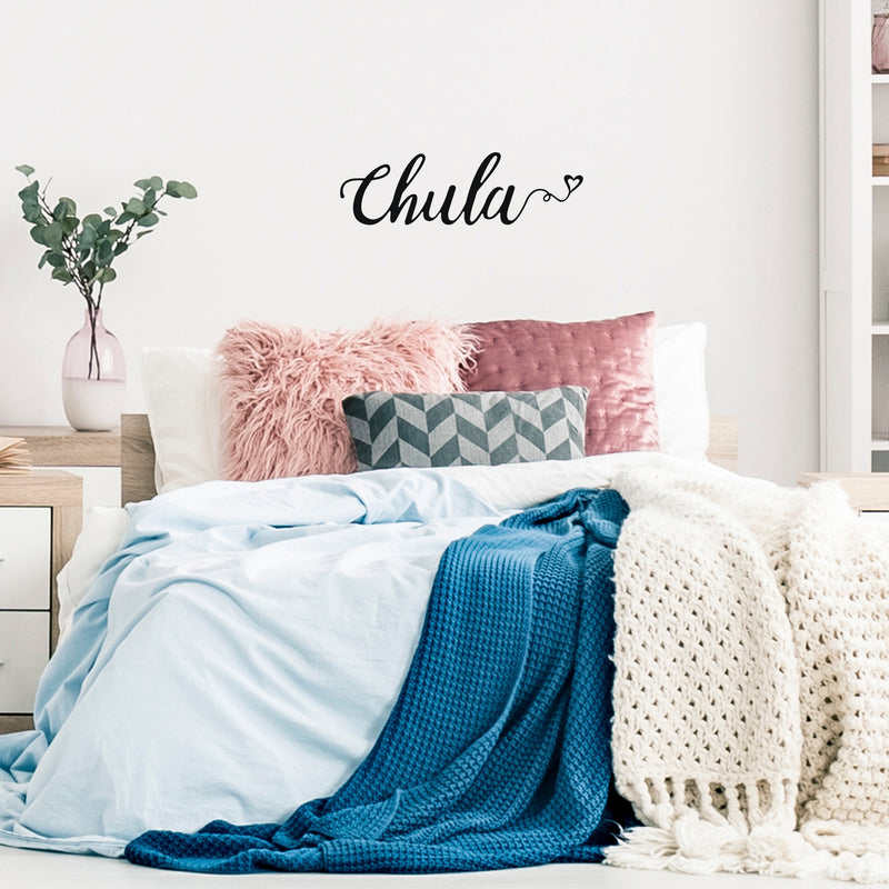 Vinyl Wall Art Decal - Chula - 7. Trendy Cute Inspiring Fun Positive Spanish Feminine Quote Sticker For Bedroom Office Boutique Beauty Salon Coffee Shop Mexican Phrase Decor 2