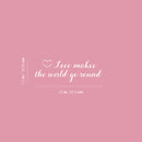 Vinyl Wall Art Decal - Love Makes The World Go Around - 7.2" x 25" - Modern Inspirational Optimism Self Love Quote Sticker For Home Office Bedroom Closet Living Room Decor 4