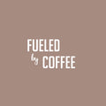 Vinyl Wall Art Decal - Fueled By Coffee - 17" x 24.6" - Trendy Cute Fun Coffee Lovers Quote Sticker For Kitchen Coffee Shop Restaurant Business Storefront Office kitchenette Decor 1